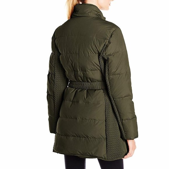 Jones New York Women's Belted Down Coat Jacket. - Picture 3 of 5